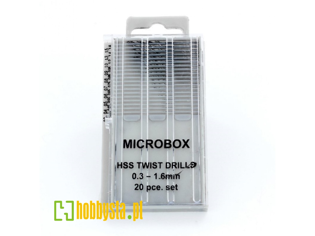 Microbox Hss Drill Set 0.3 - 1.6mm (20 Pcs) - image 1