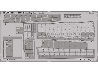 TBM-1/ TBF-3 landing flaps 1/48 - Hobby Boss - image 3