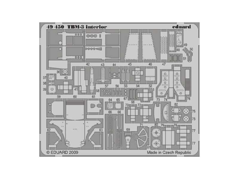 TBM-3 interior S. A. 1/48 - Hobby Boss - image 1