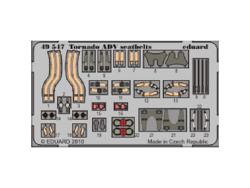 Tornado ADV seatbelts 1/48 - Hobby Boss - image 1