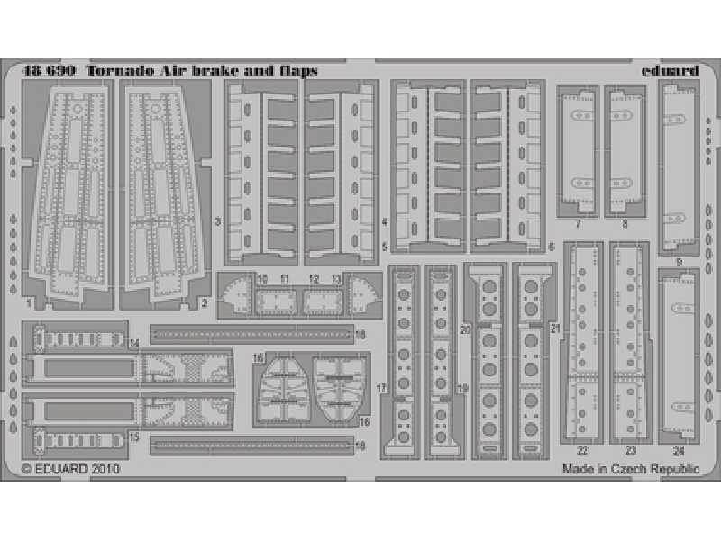 Tornado Air brake and flaps 1/48 - Hobby Boss - image 1