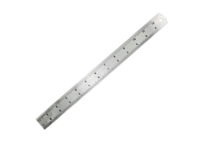 Scale Steel Ruler 12" - 1/12th And 1/24th Scale - image 1