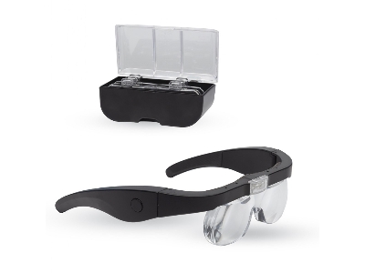 Pro Led Magnifier Glasses With 4 Lenses - image 1