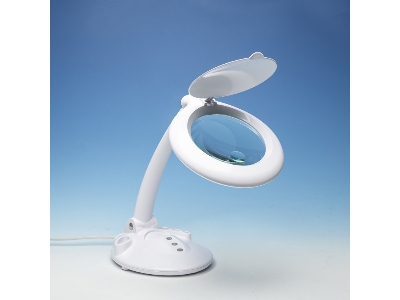 Led Magnifier Table Lamp With Organiser Base - image 1