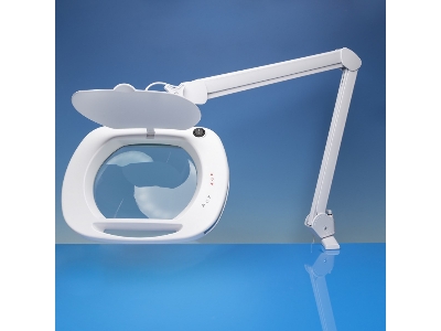 Wide Lens Led Magnifier Lamp With Dual Dimmer - image 1