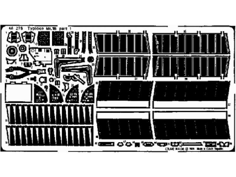 Typhoon Mk. Ib Door Canopy 1/48 - Hasegawa - image 1