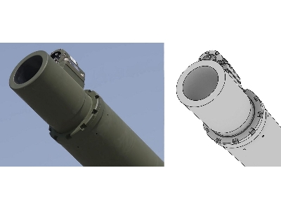 K2 'black Panther' Hyundai Wia Cn08 120mm 55cal Gun Barrel (For Academy Kit) - image 21