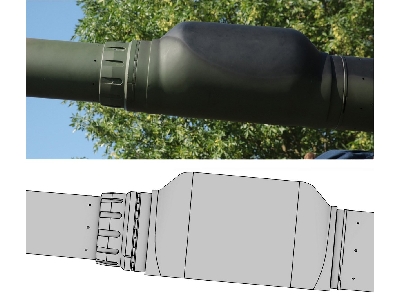 K2 'black Panther' Hyundai Wia Cn08 120mm 55cal Gun Barrel (For Academy Kit) - image 24