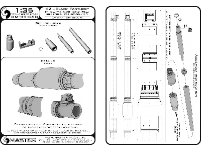 K2 'black Panther' Hyundai Wia Cn08 120mm 55cal Gun Barrel (For Academy Kit) - image 28