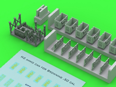M2 Ammo Cans (Opened) For Browning M2 .50 Cal Wwii Version (6pcs) - image 3