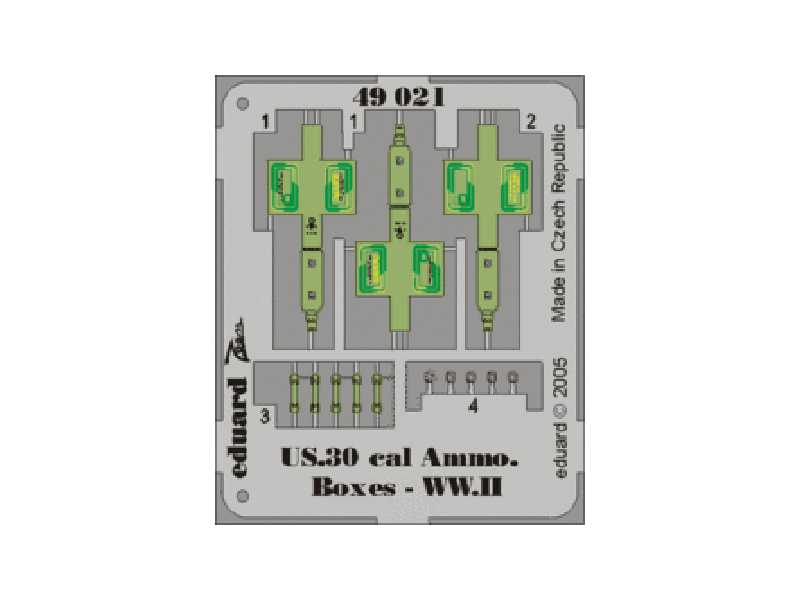 US Cal.0.30 Ammo.  Boxes WWII 1/48 - image 1