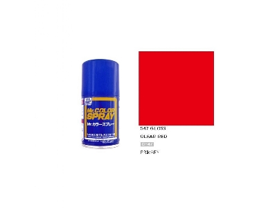 S047 Clear Red Gloss Spray - image 1