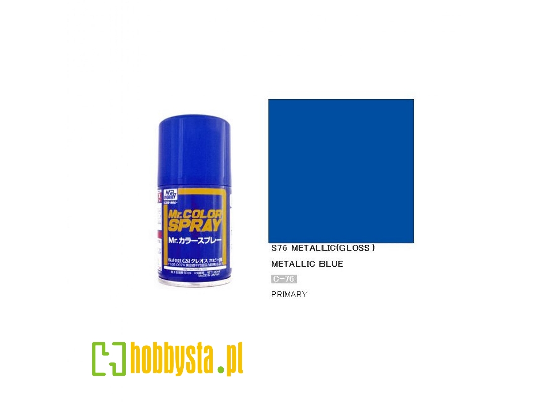 S076 Blue Metallic (Gloss) Spray - image 1