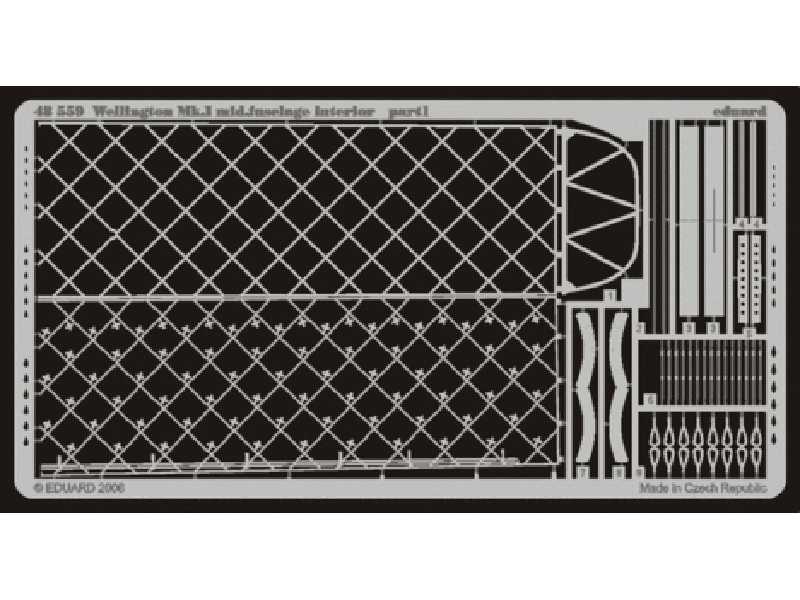 Wellington Mk. I Mid. fuselage interior 1/48 - Trumpeter - image 1