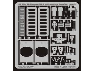 Wellington Mk. I Mid. fuselage interior 1/48 - Trumpeter - image 4