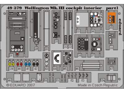 Wellington Mk. III cockpit interior 1/48 - Trumpeter - image 1