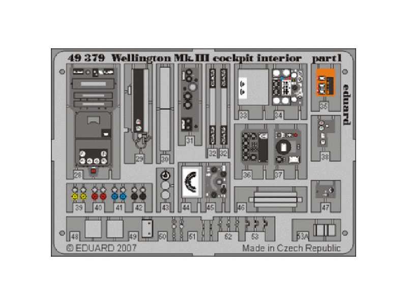 Wellington Mk. III cockpit interior 1/48 - Trumpeter - image 1