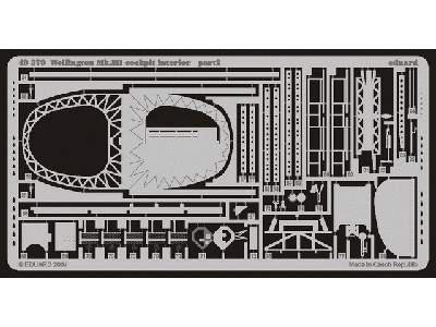 Wellington Mk. III cockpit interior 1/48 - Trumpeter - image 3