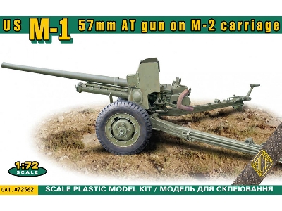 Us M-1 57mm At Gun On M-2 Carriage - image 1