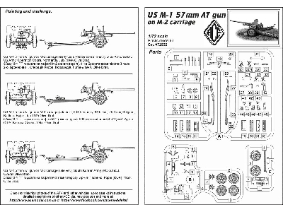 Us M-1 57mm At Gun On M-2 Carriage - image 5