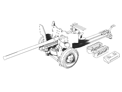 Us M-1 57mm At Gun On M-2 Carriage - image 9