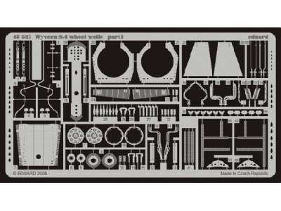 Wyvern S.4 wheel wells 1/48 - Trumpeter - image 1