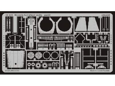 Wyvern S.4 wheel wells 1/48 - Trumpeter - image 2