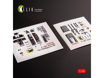 F-18c Hornet - Interior 3d Decals For Hasegawa Kit - image 1