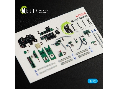 M6a1 Seiran Interior 3d Decals For Tamiya Kit - image 2