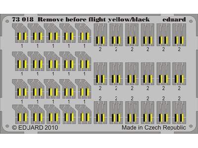 Remove Before Flight - yellow/ black 1/72 - image 1