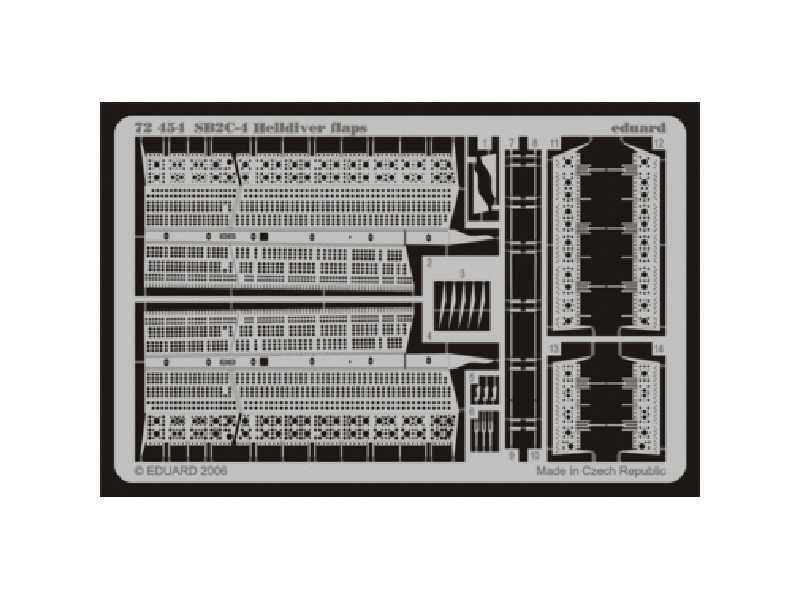 SB2C-4 landing flaps 1/72 - Academy Minicraft - image 1