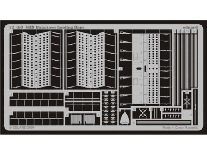 SBD landing flaps 1/72 - Hasegawa - image 1