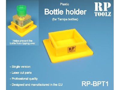 Single Plastic Holder For Tamiya Bottles (Yellow) - image 2
