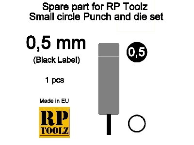 Spare Part For Rp Toolz Small Circle Punch And Die Set 0,5 - image 1