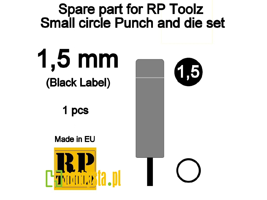 Spare Part For Rp Toolz Small Circle Punch And Die Set 1,5 - image 1 Spare Part For Rp Toolz Small Circle Punch And Die Set 1,5 - image 1