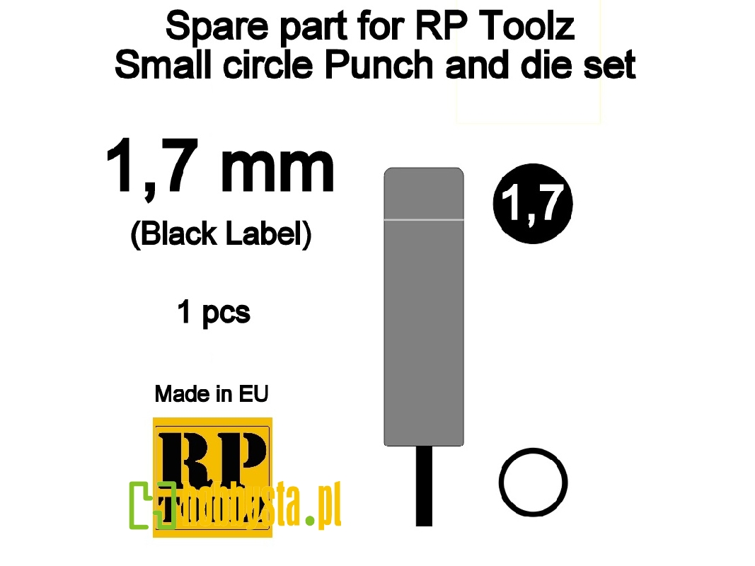 Spare Part For Rp Toolz Small Circle Punch And Die Set 1,7 - image 1 Spare Part For Rp Toolz Small Circle Punch And Die Set 1,7 - image 1