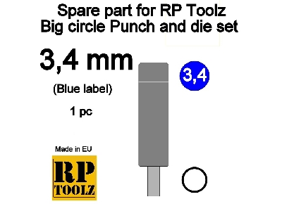 Spare Part For Rp Toolz Big Circle Punch And Die Set 3,4 - image 1