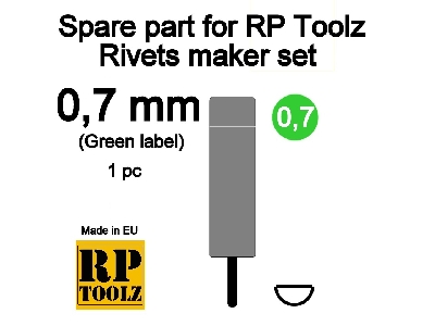 Spare Part For Rp Toolz Rivets Maker Set 0,7 - image 1