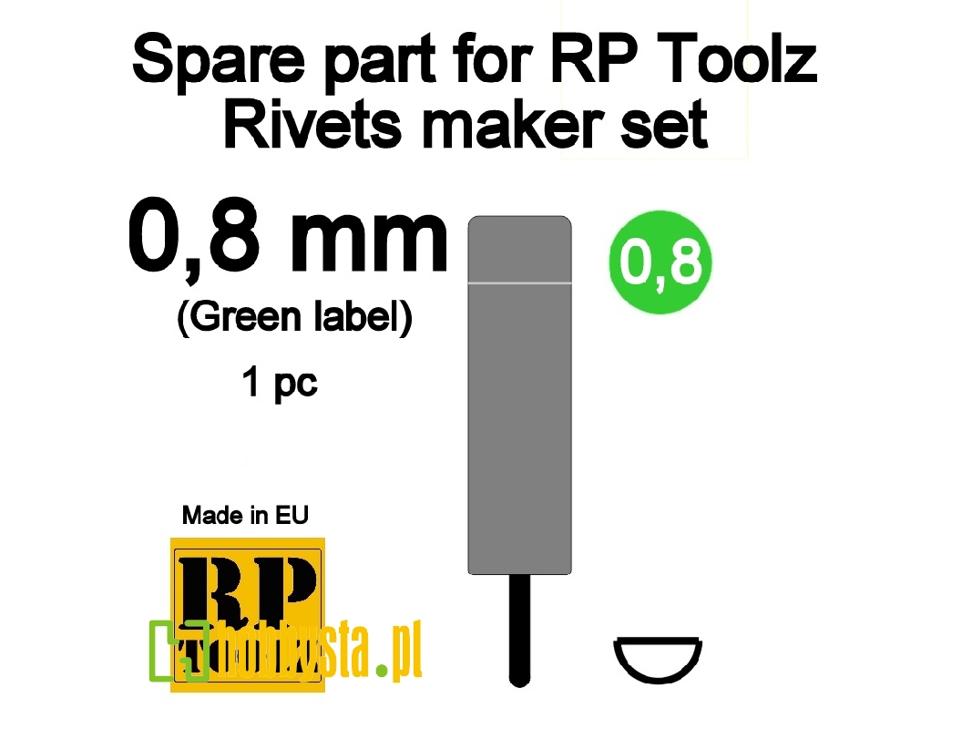 Spare Part For Rp Toolz Rivets Maker Set 0,8 - image 1