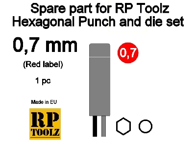 Spare Part For Rp Toolz Hexagonal Punch And Die Set 0,7 - image 1