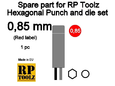 Spare Part For Rp Toolz Hexagonal Punch And Die Set 0,85 - image 1