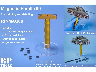 Mag60 , Magnetic Handle With Acrylic Basement - image 1