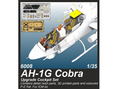 Ah-1g Cobra - Upgrade Cockpit Set (For Icm Kit) - image 1