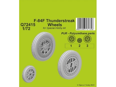 F-84f Thunderstreak Wheels (For Special Hobby Kit) - image 1