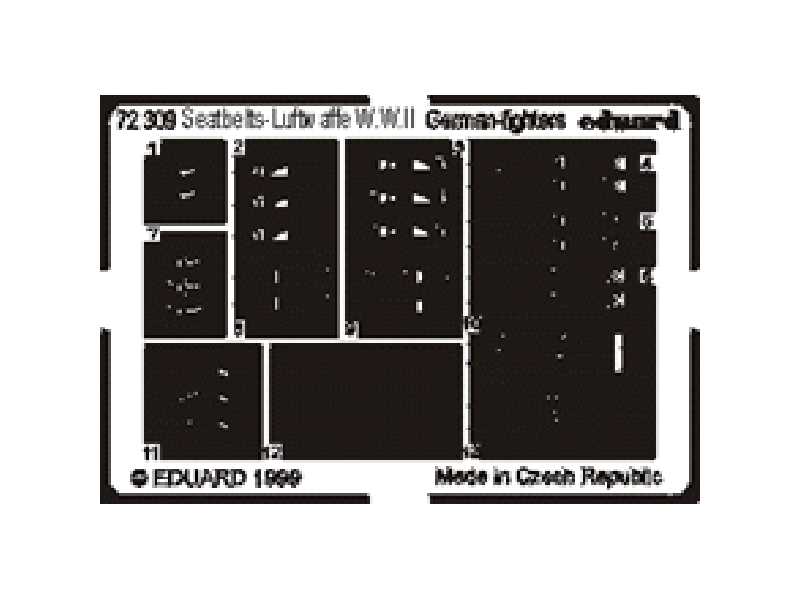 Seatbelts Luftwaffe Fighters 1/72 - image 1
