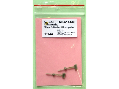 Watts 2-bladed Lh Propeller For Mark I Model Gladiator (2 Pcs) - image 2