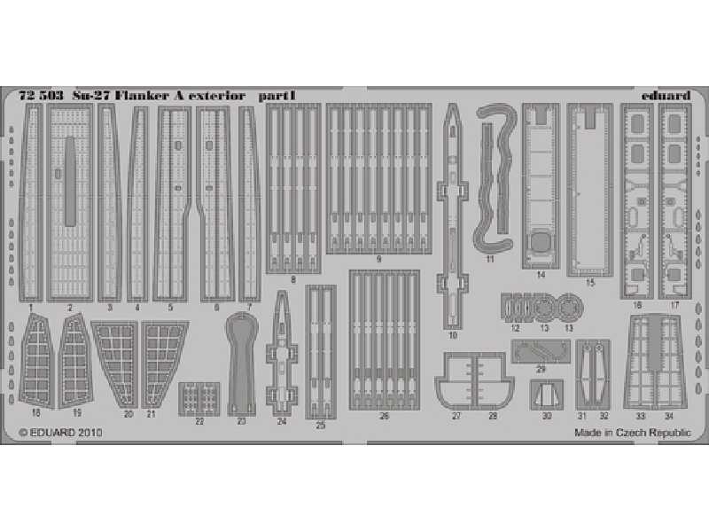 Su-27 Flanker A exterior 1/72 - Icm - image 1 Su-27 Flanker A exterior 1/72 - Icm - image 1