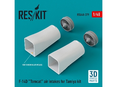 F-14d 'tomcat' Air Intakes For Tamiya Kit (3d Printed) - image 1