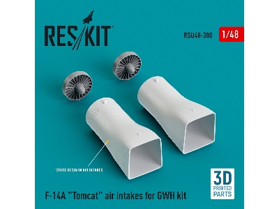 F-14a 'tomcat' Air Intakes For Gwh Kit (3d Printed) - image 1