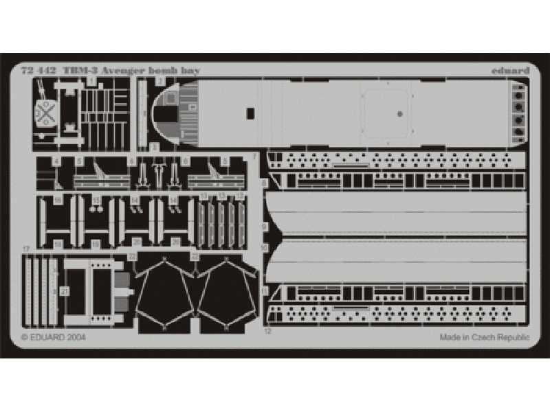 TBM-3 bomb bay 1/72 - Hasegawa - image 1